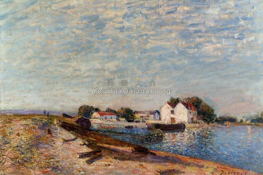 Saint-Mammes Dam - 阿尔弗莱德·西斯莱